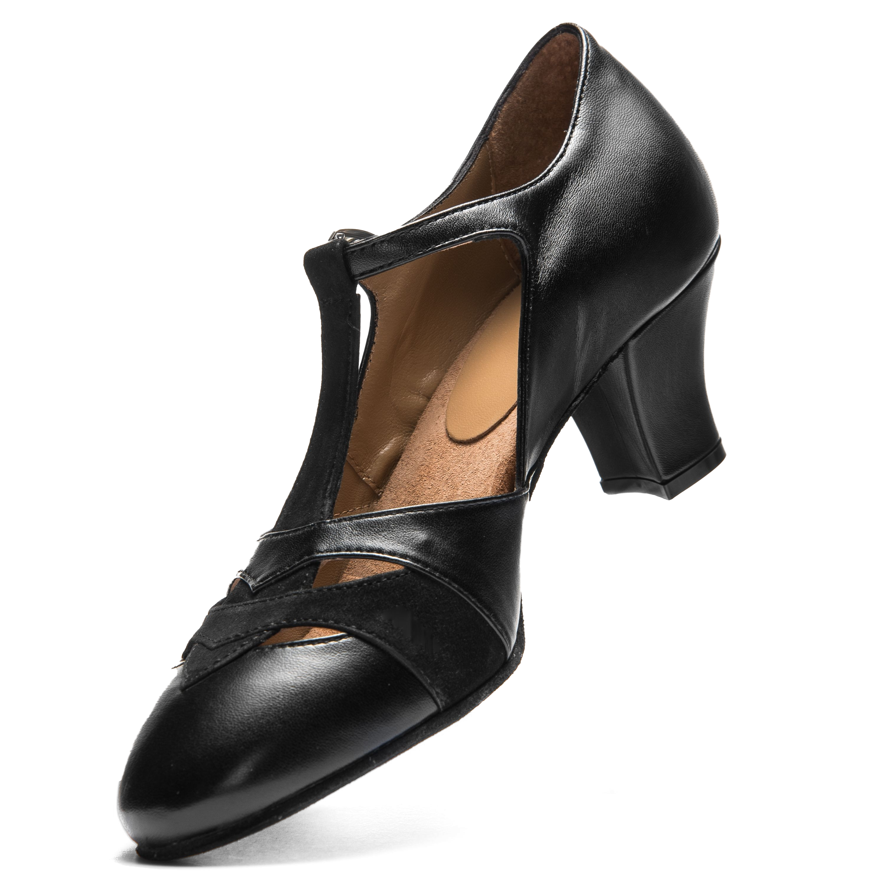 Rumpf 9233 Premium Line Schwarz Tanzschuh Mit T Strap Vorn Geschlossen 03