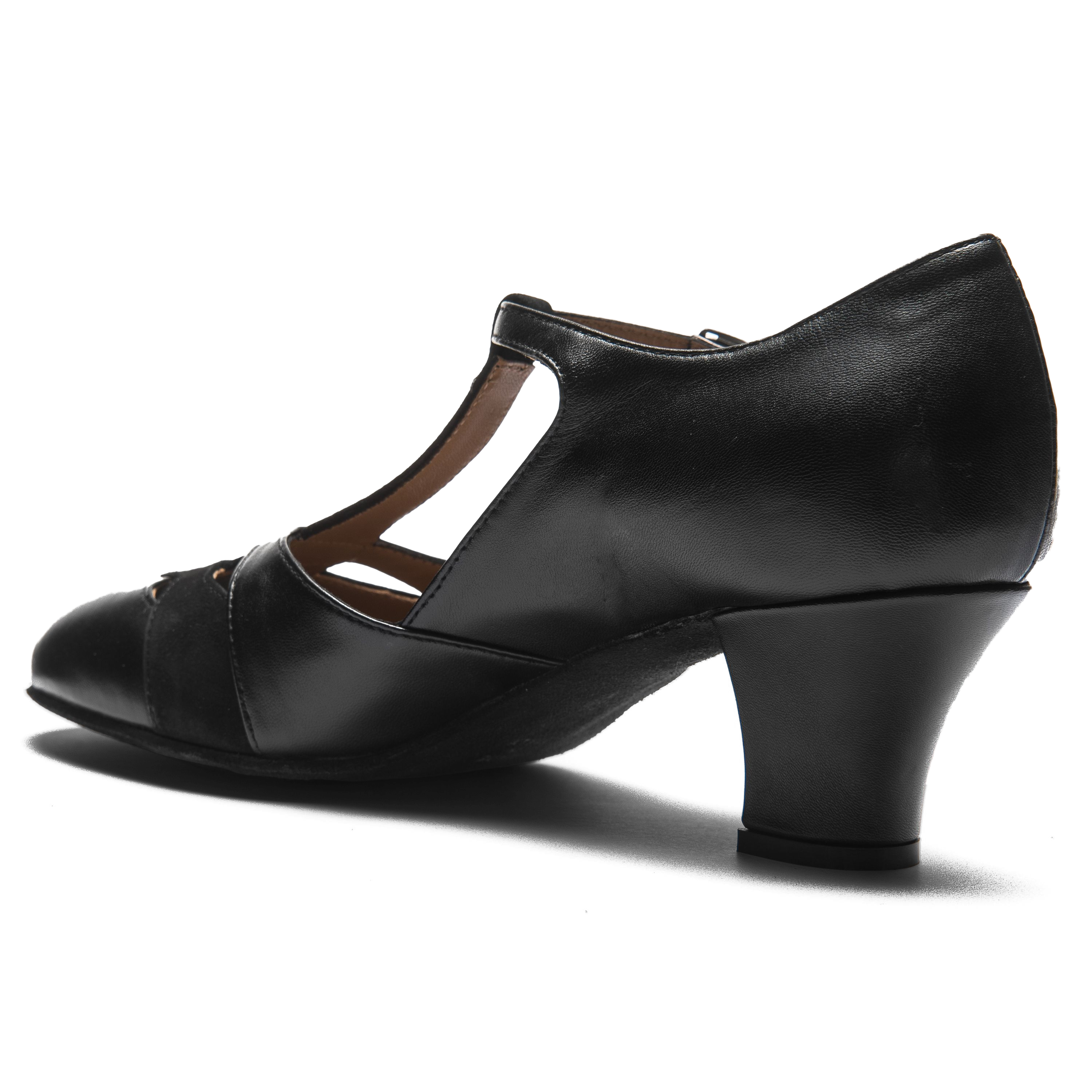 Rumpf 9233 Premium Line Schwarz Tanzschuh Mit T Strap Vorn Geschlossen 04