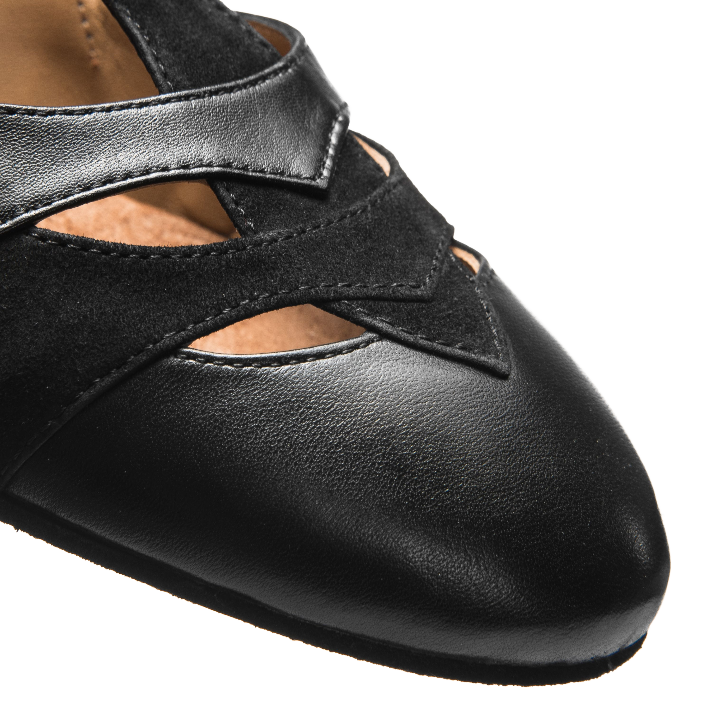 Rumpf 9233 Premium Line Schwarz Tanzschuh Mit T Strap Vorn Geschlossen 05