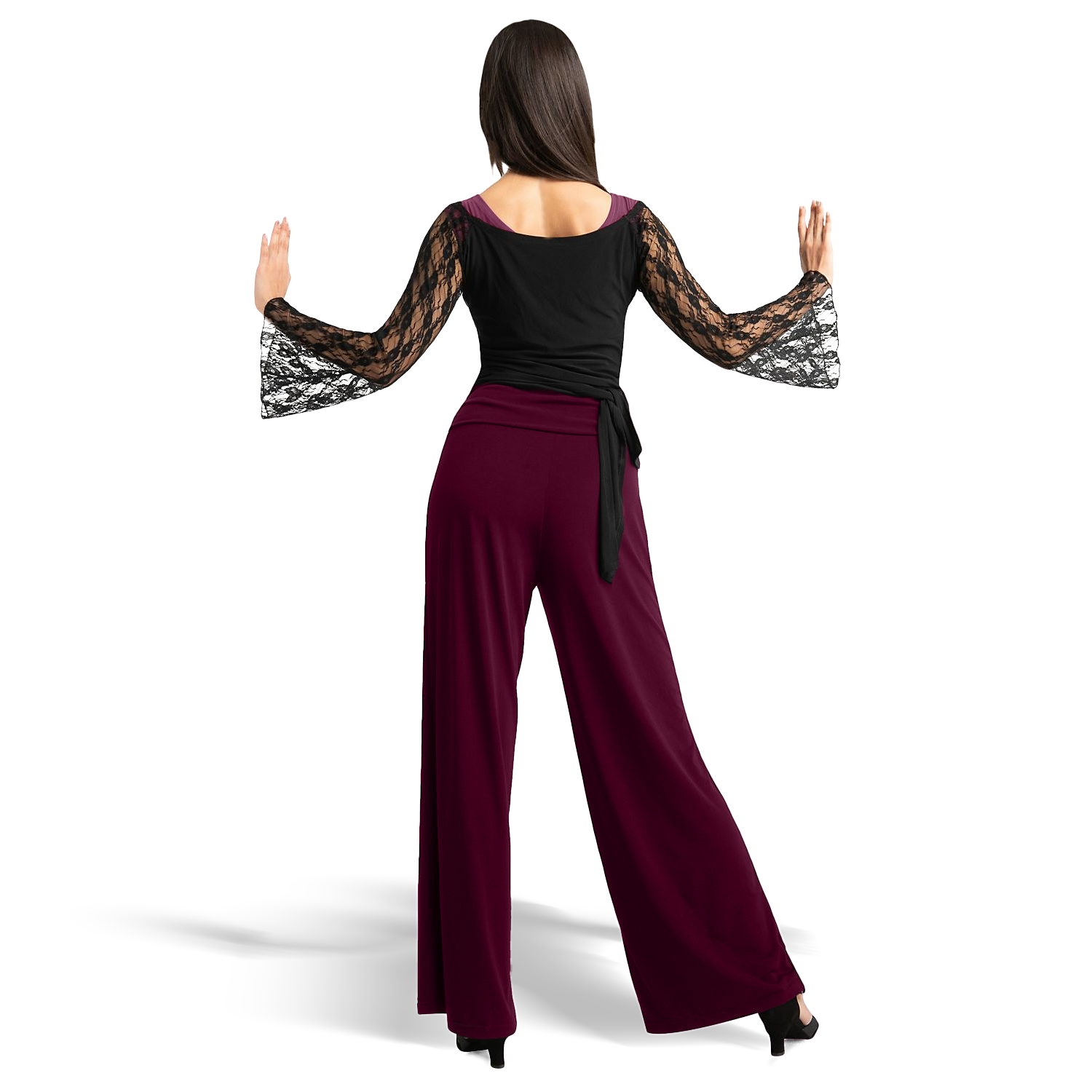 Rumpf Berlino Ru3826 Aubergine Tanzhose Für Damen Weites Bein&amp;nbsp;03