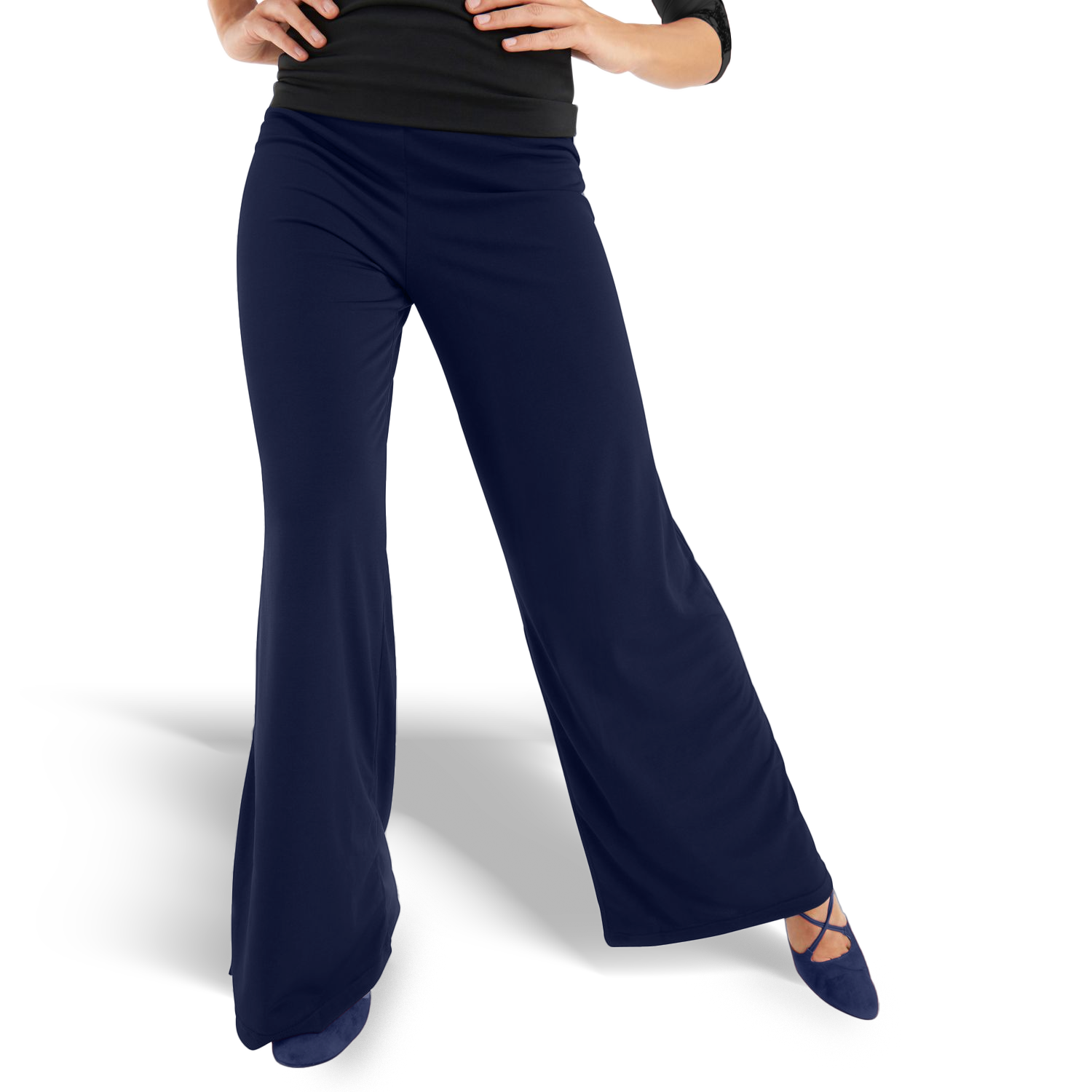 Rumpf Berlino Ru3826 Midnight Blue Weite Tanzhose Für Damen Dunkelblau 01