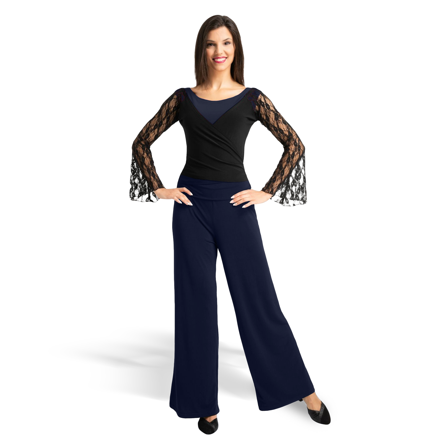 Rumpf Berlino Ru3826 Midnight Blue Weite Tanzhose Für Damen Dunkelblau 02