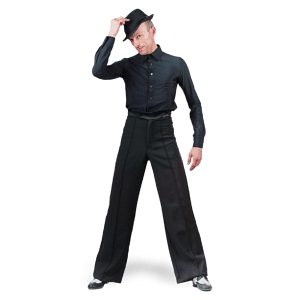 Rumpf Burgos Ru5749 Tanzhemd Für Herren Schwarz 01