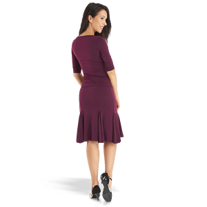 Rumpf Sandino Ru3774 Aubergine Tanz Top Halbarm 01