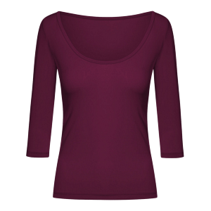 Rumpf Sandino Ru3774 Aubergine Tanz Top Halbarm 06