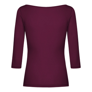 Rumpf Sandino Ru3774 Aubergine Tanz Top Halbarm 07