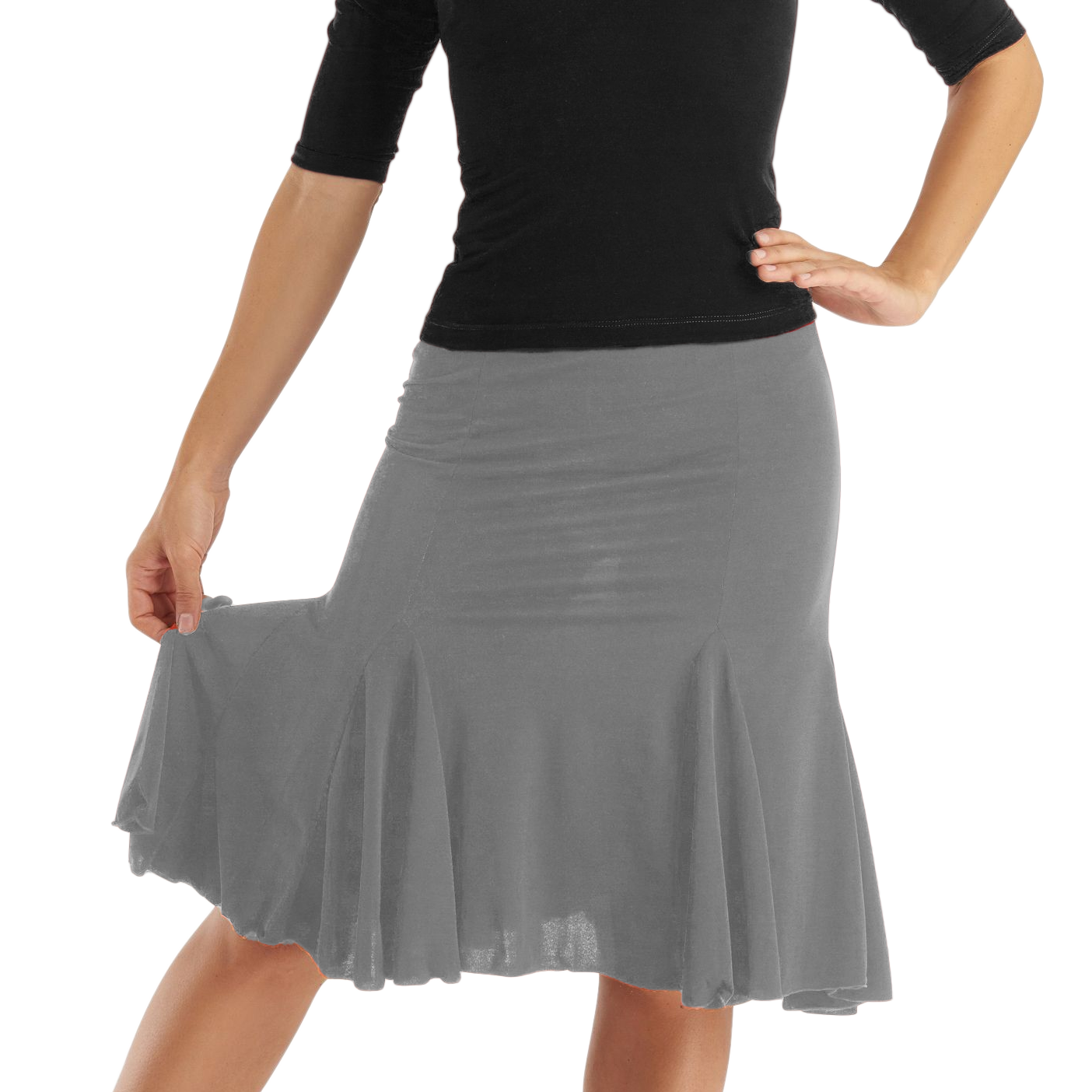 Rumpf Saragossa Ru 3778 Godet Tanzrock Grau&amp;nbsp;04