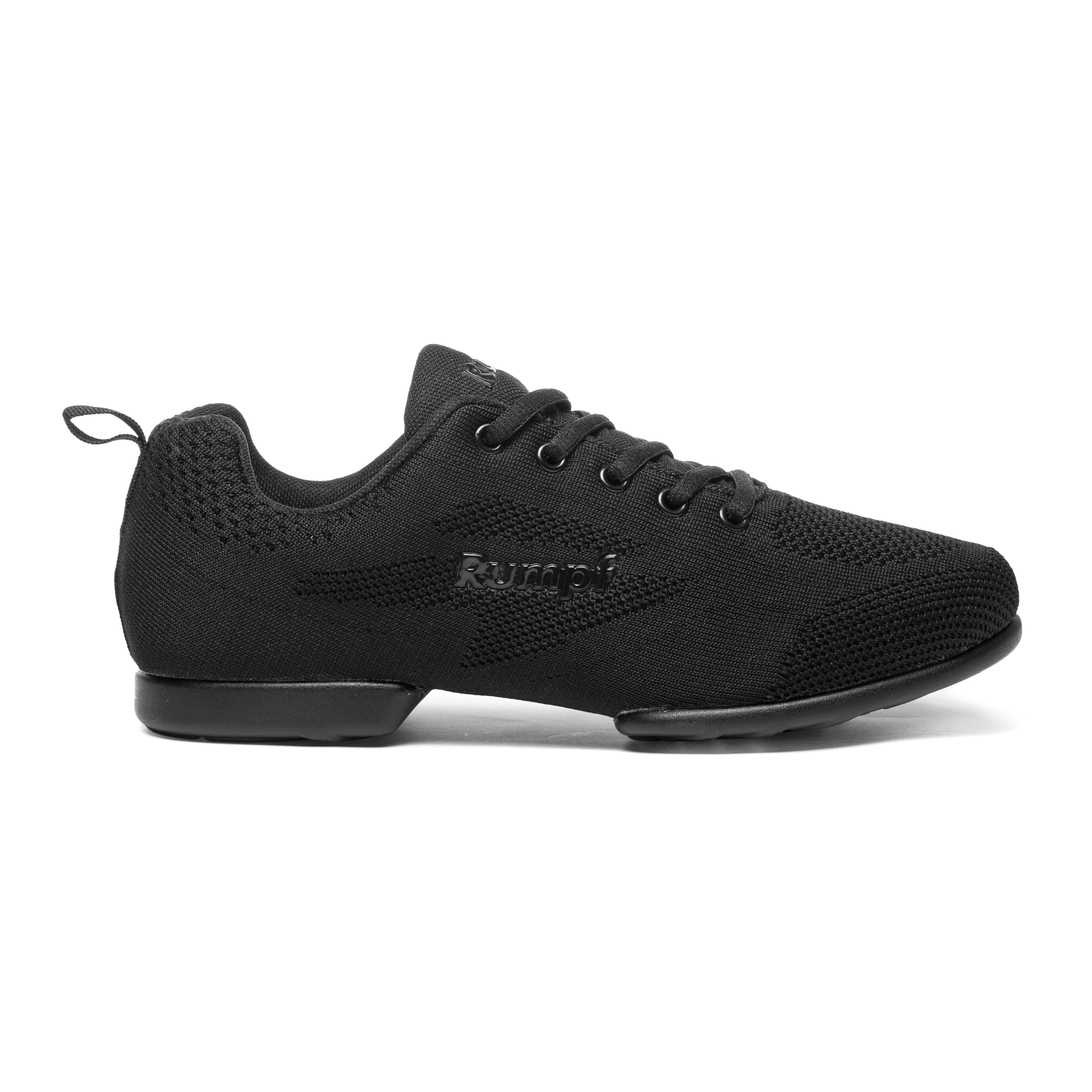 Rumpf Zuma 1567 Schwarz Knit Sneaker Geteilte Sohle 01