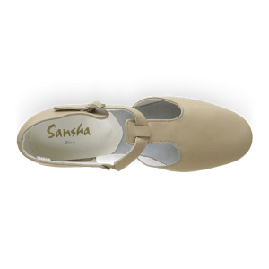 Sansha Diva Cappuccino Griechische Sandale Beige 06