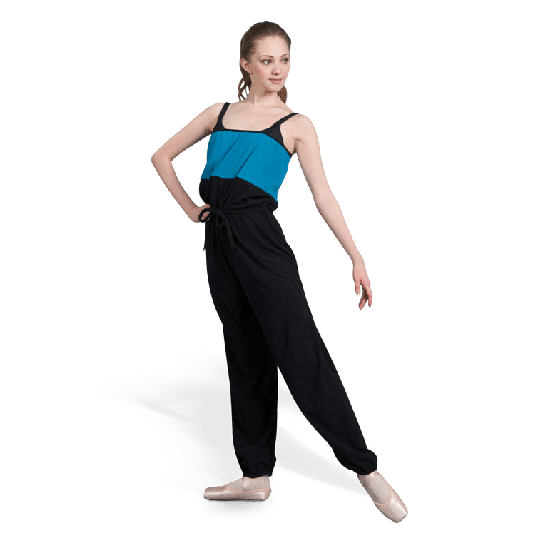 Sansha Gaby G04f Black Turquoise Ballett Wärmeanzug Schwarz Türkis 02