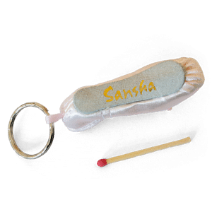 Sansha Krps English Pink Spitzenschuh Schlüsselanhänger Rosa 02
