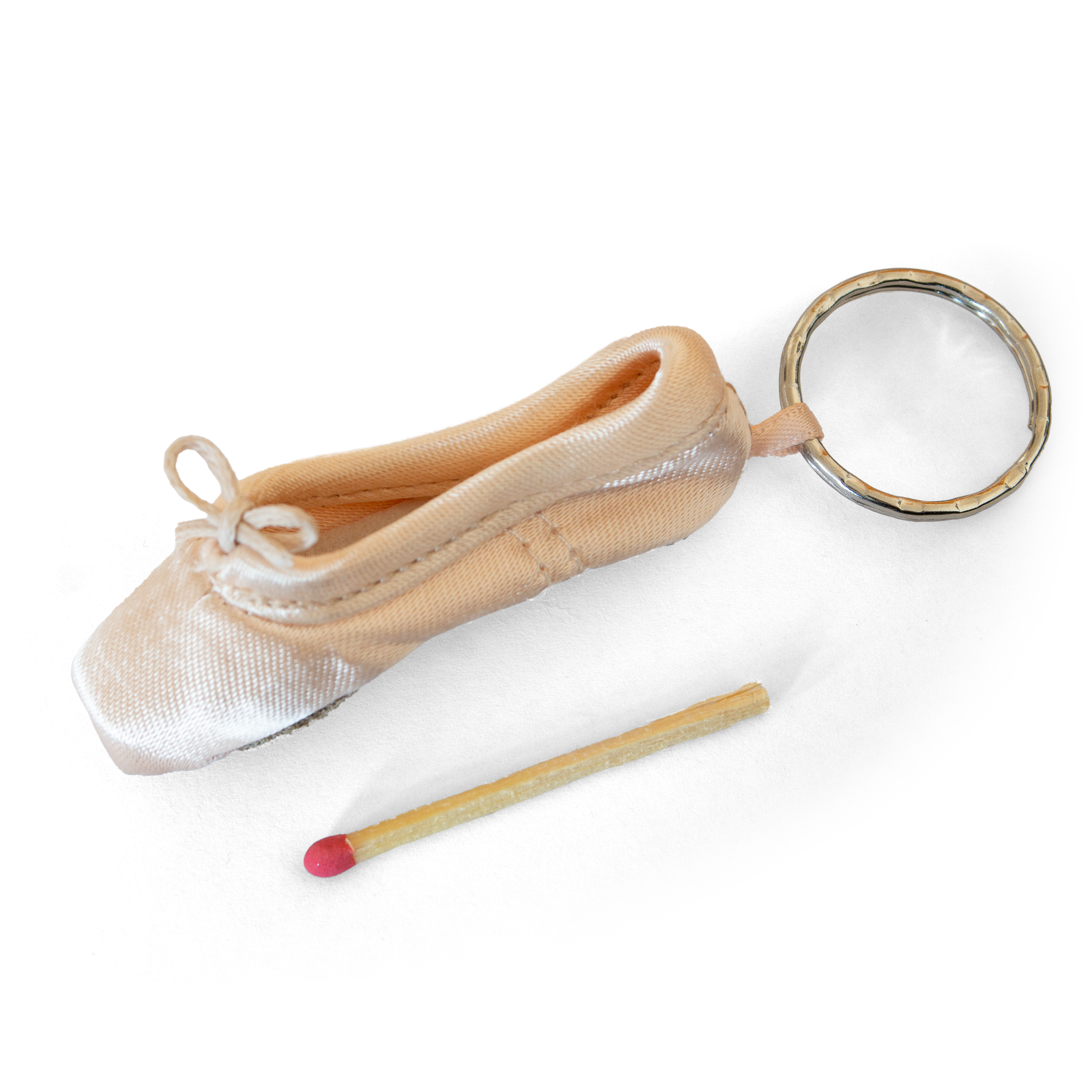 Sansha Krps Peach Spitzenschuh Schlüsselanhänger Lachsfarben 01