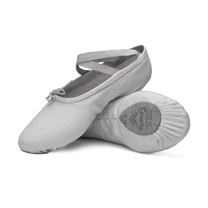 Sansha Pro1c Medium Grey Leinen Ballettschläppchen Grau 01