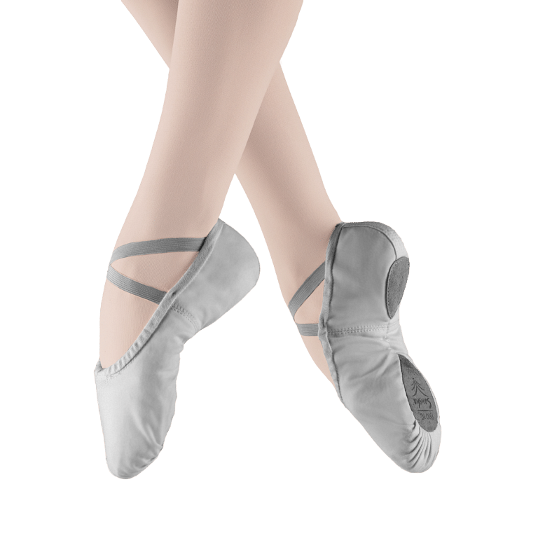 Sansha Pro1c Medium Grey Leinen Ballettschläppchen Grau 02