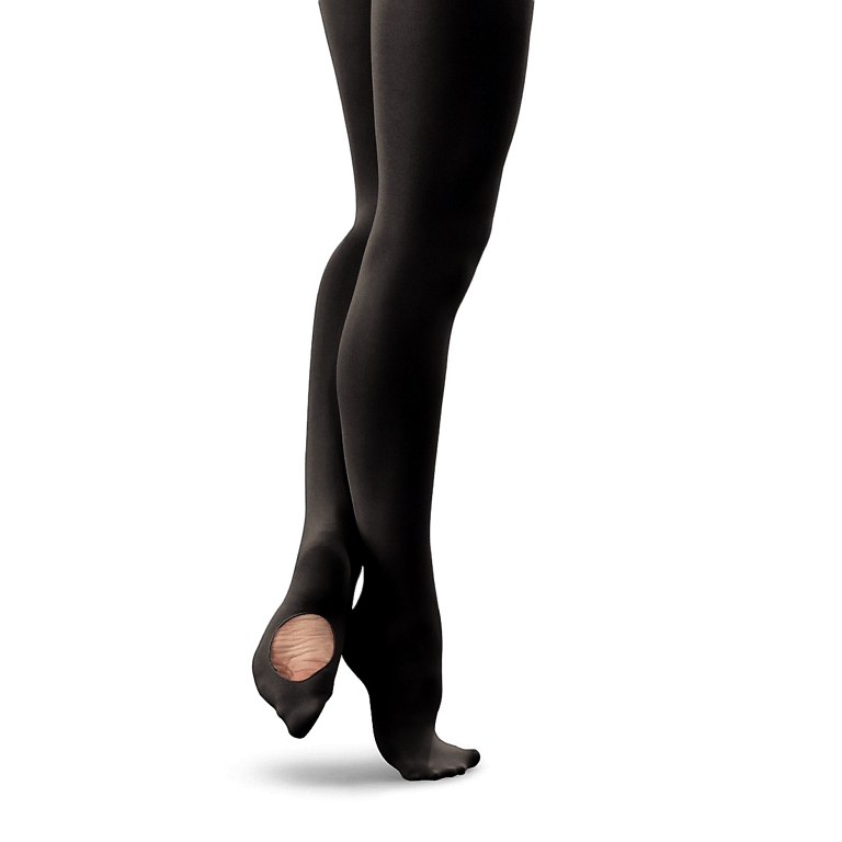 Sansha T90ad Convertible Black Ballettstrumpfhose Damen Aufrollbar 01