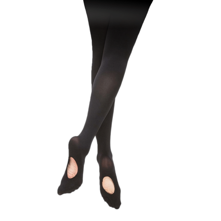 Sansha T90ad Convertible Black Ballettstrumpfhose Damen Aufrollbar 02