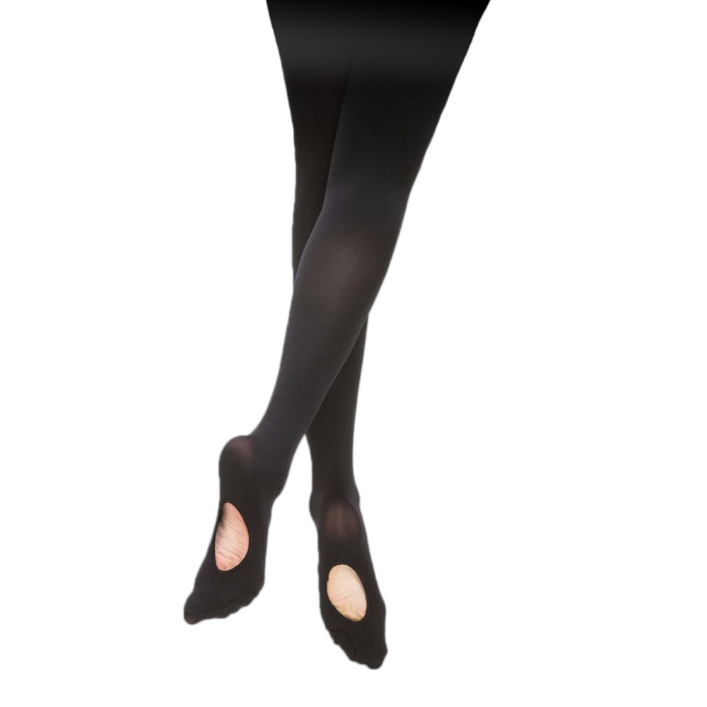 Sansha T90ad Convertible Black Ballettstrumpfhose Damen Aufrollbar 02