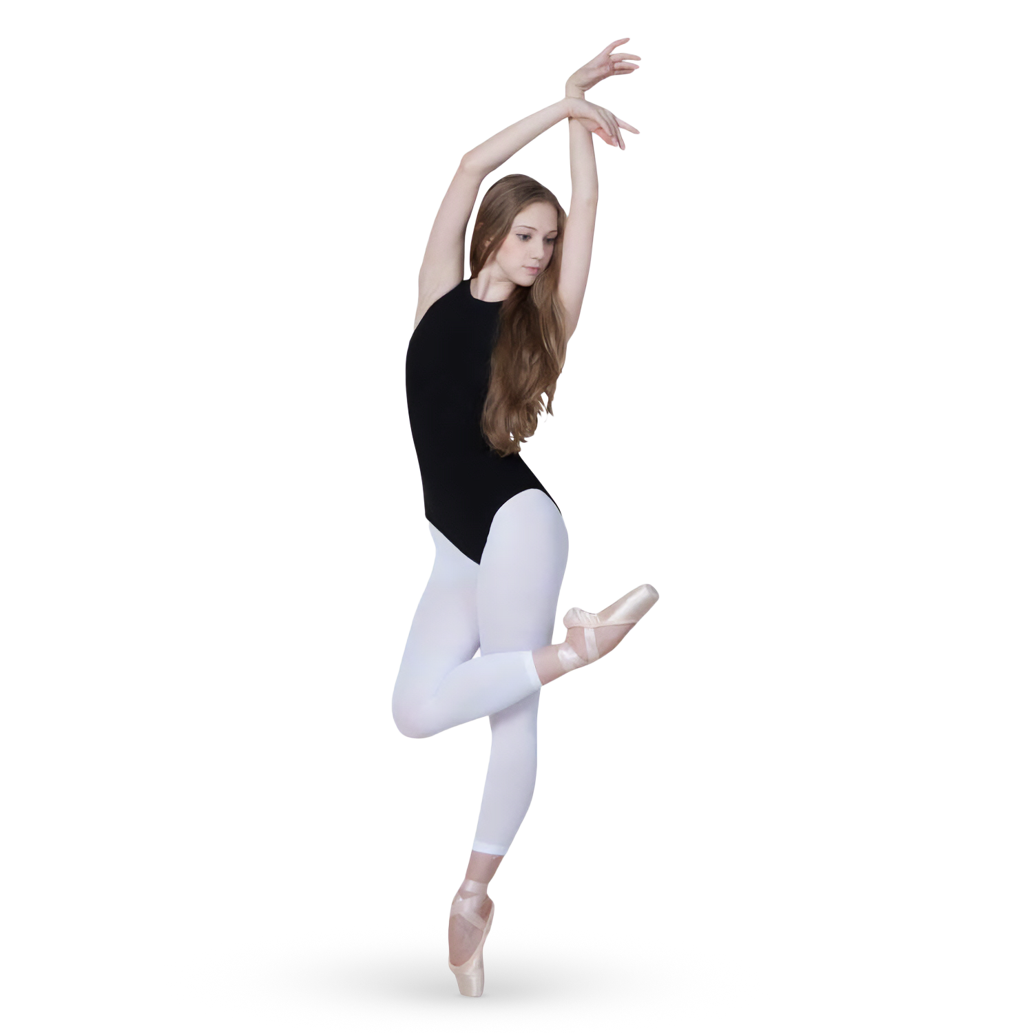Sansha T96ad Footless Tights White Damen Tanzstrumpfhose Fußlos Weiß&amp;nbsp;01