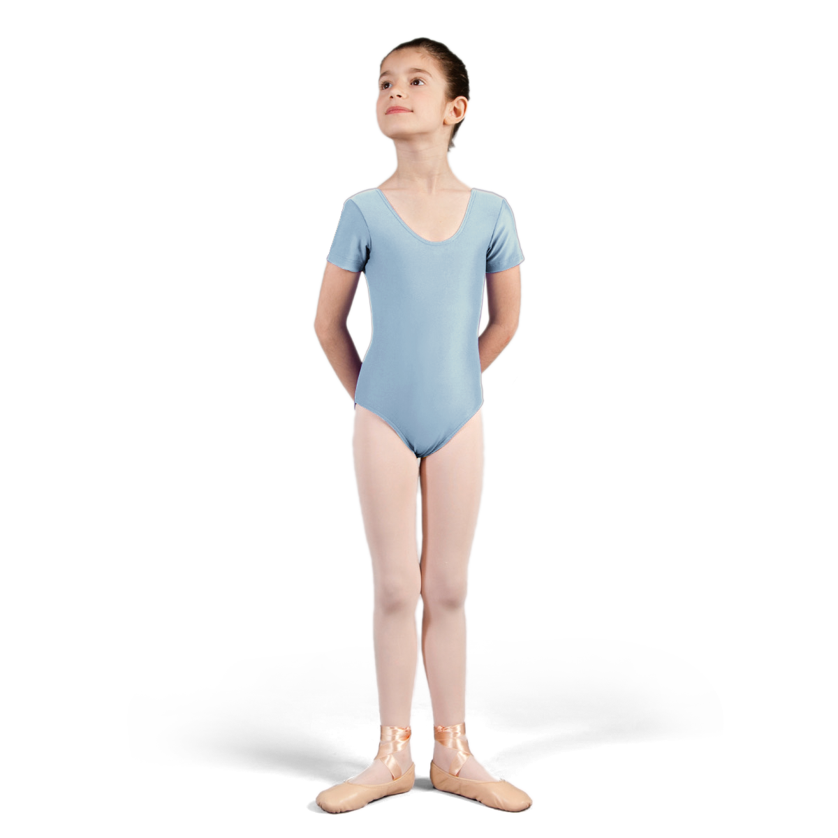 Sheddo 102c Ciprian Blue Kurzarm Ballettanzug Hellblau 01