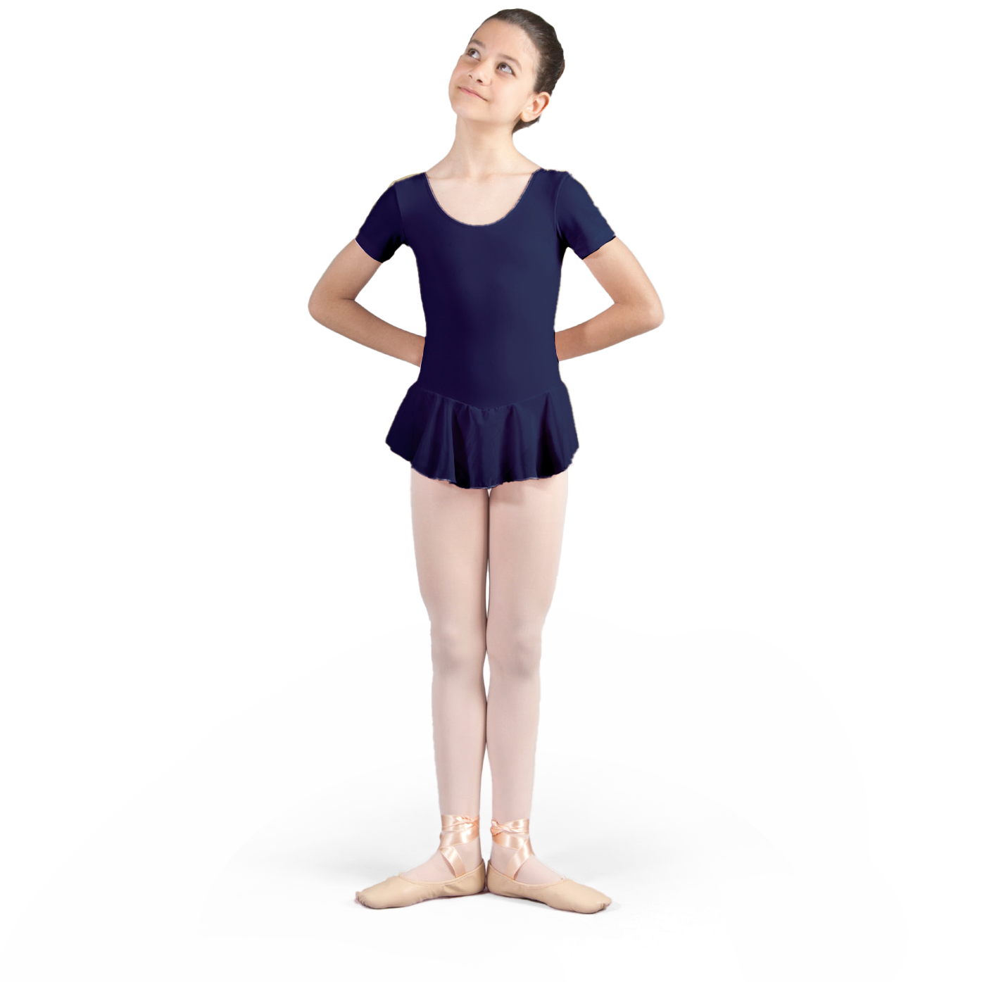 Sheddo 112c Blue Navy Mädchen Ballettkleid Dunkelblau 01