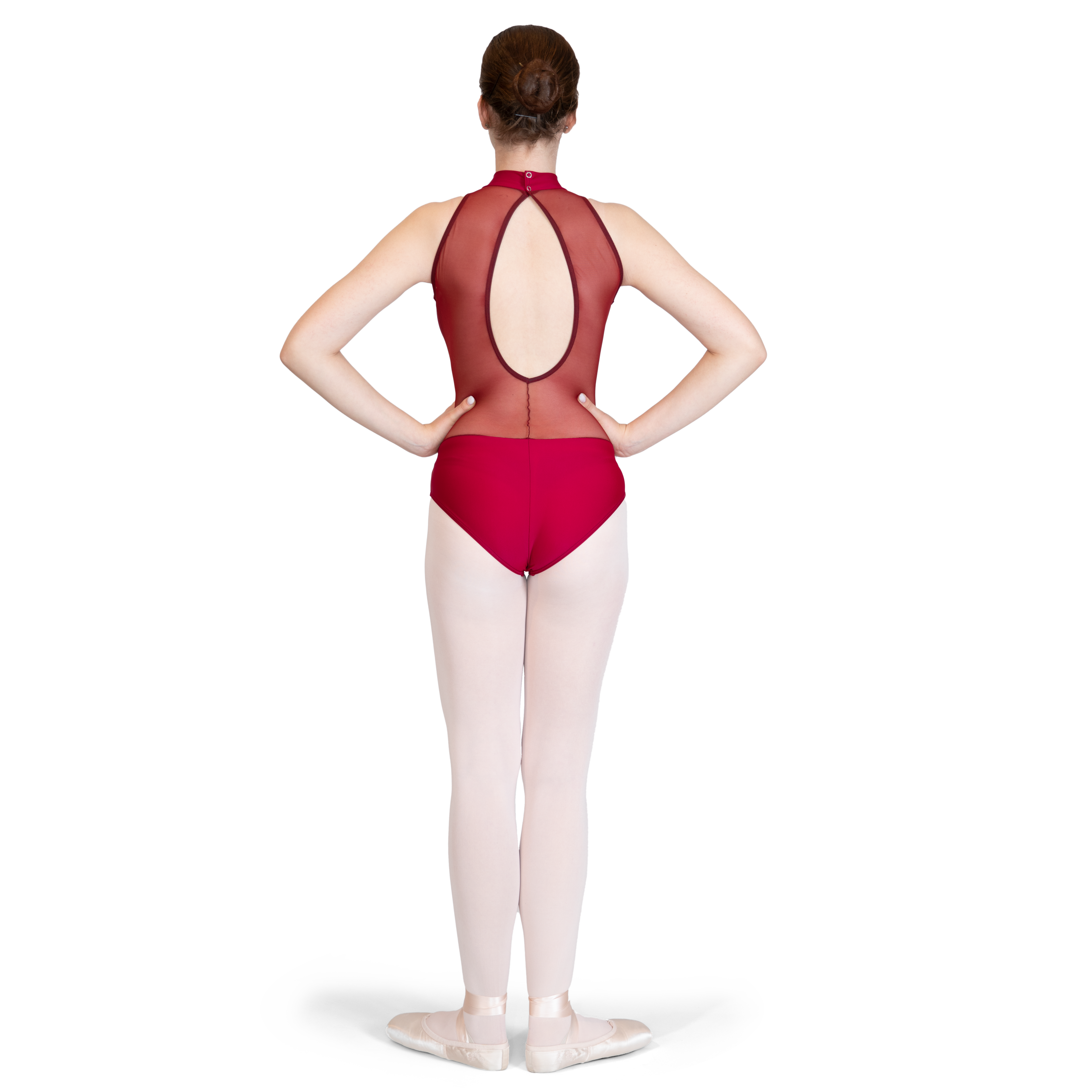 Sheddo 4050w Masai Red Tanztrikot Stehkragen Bordeaux 03