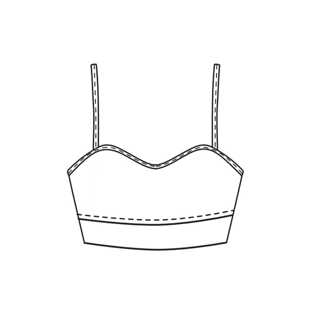 Sheddo 501w Ex Bustier Spaghettiträger Schnitt