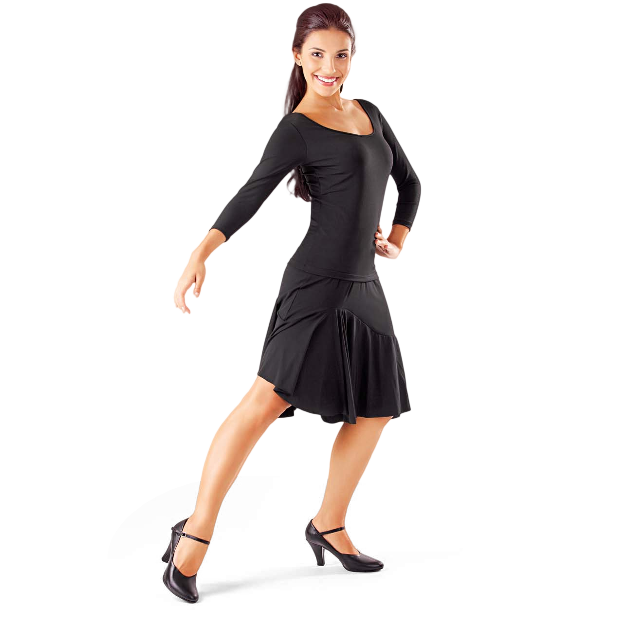 So Danca 10519 Asymmetrischer Tanzrock Schwarz 03