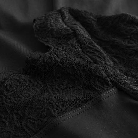 So Danca 10945 Black Kurzarm Tanztrikot Mit Spitze Schwarz 06