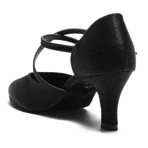 So Danca Bl156 Black Satin Tanzschuhe Schwarz 03
