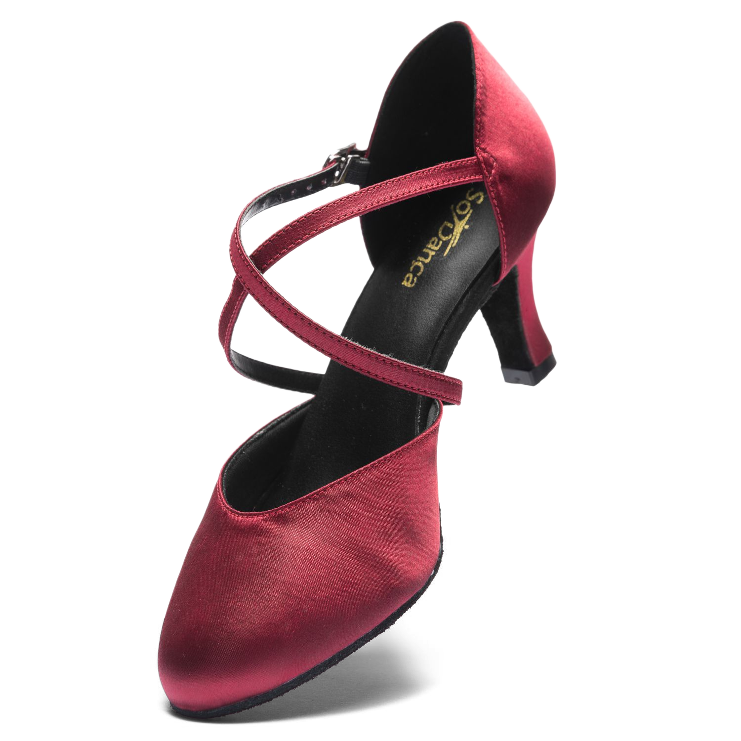 So Danca Bl156 Burgundy Tanzschuhe Aus Satin Weinrot 04
