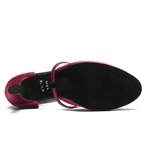 So Danca Bl156 Burgundy Tanzschuhe Aus Satin Weinrot 05