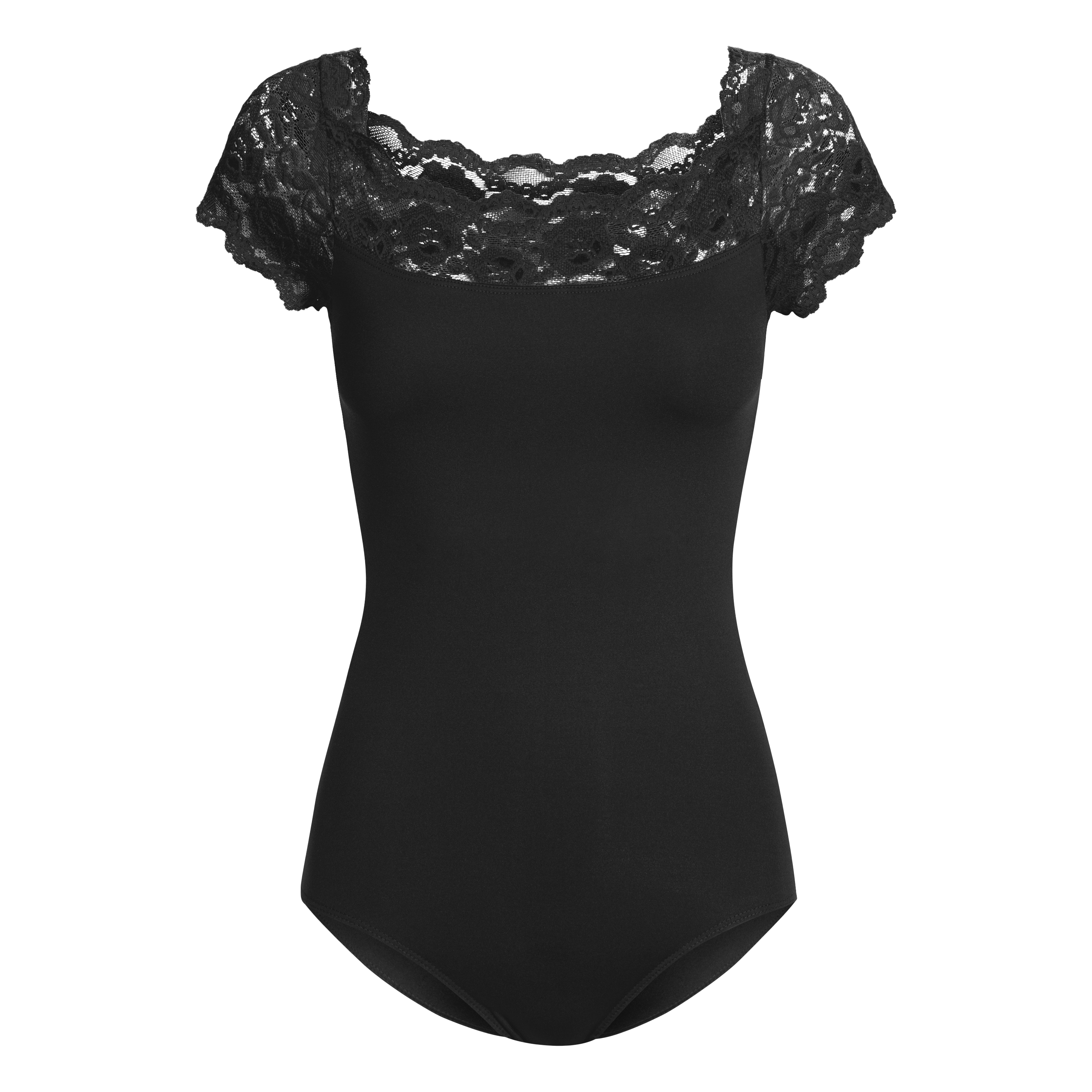 So Danca Matilda Sl16 Black Kurzarm Tanztrikot Mit Spitze Schwarz 03