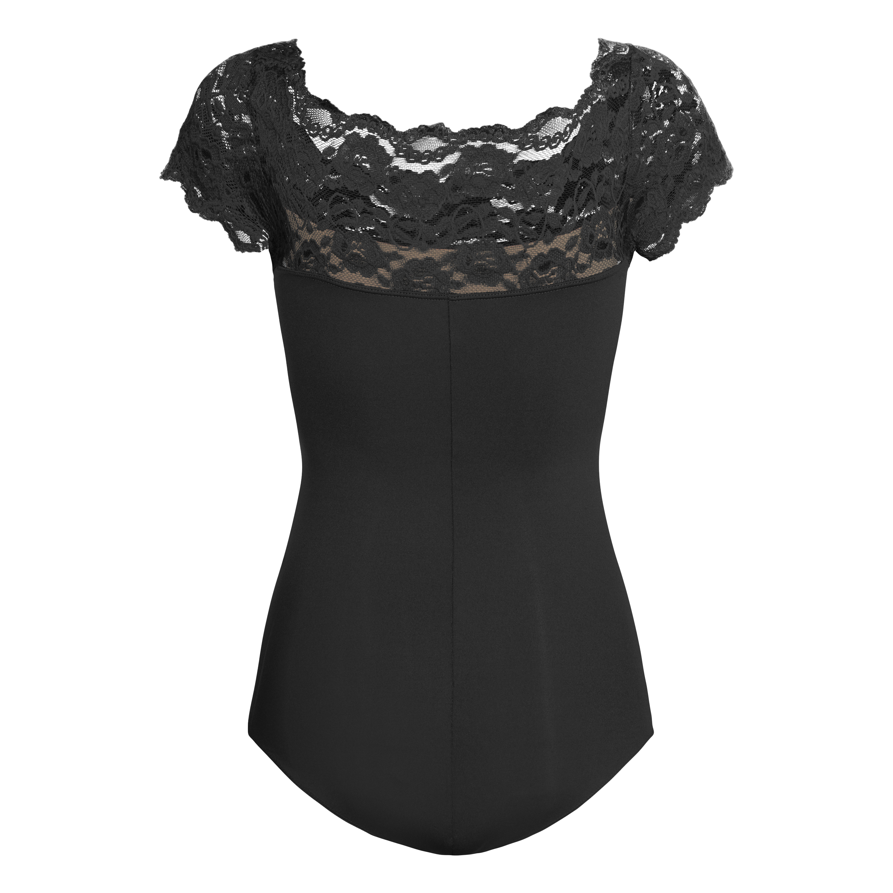 So Danca Matilda Sl16 Black Kurzarm Tanztrikot Mit Spitze Schwarz 05