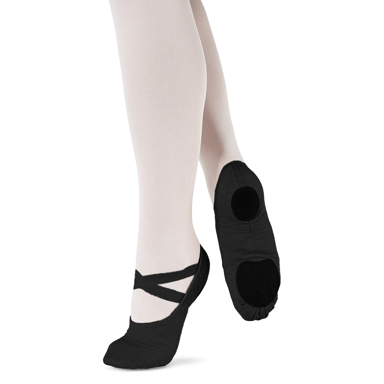 So Danca Sd16 Black Ballettschläppchen Stretch Leinen Schwarz 02