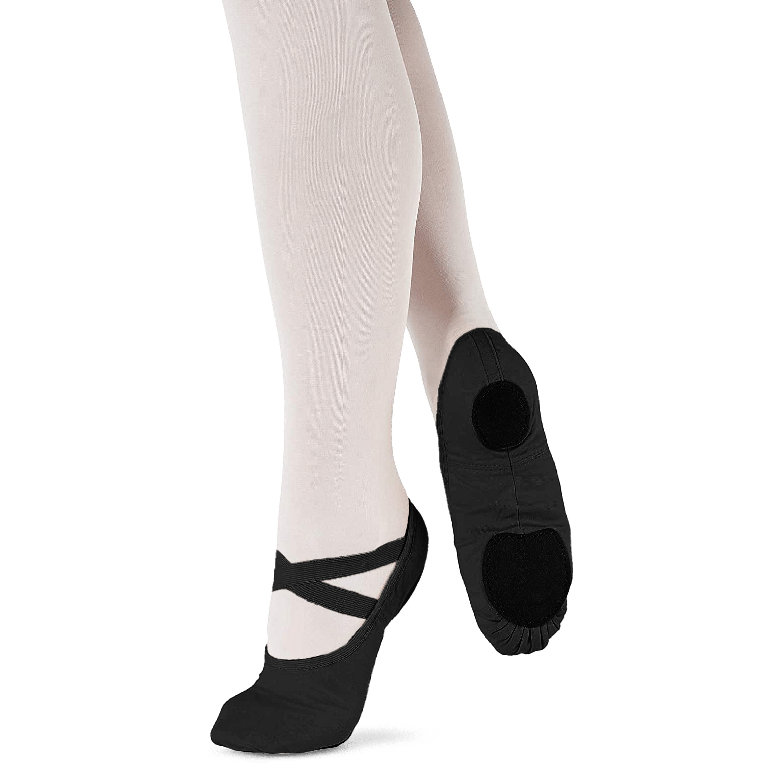 So Danca Sd16 Black Ballettschläppchen Stretch Leinen Schwarz 02