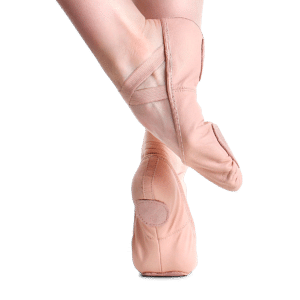 So Danca Sd60 Leder Ballettschläppchen Geteilte Sohle Rosa 02