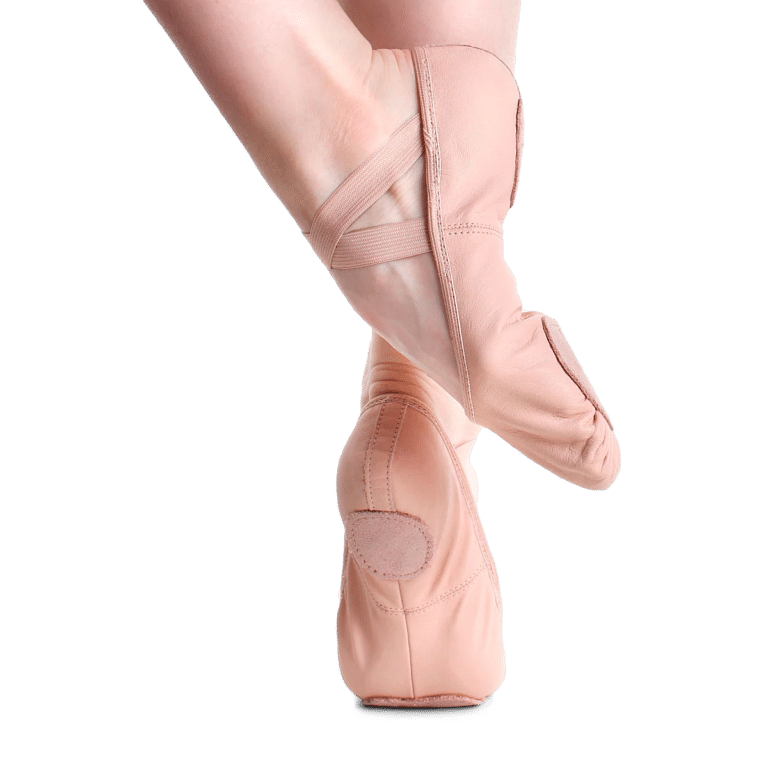 So Danca Sd60 Leder Ballettschläppchen Geteilte Sohle Rosa 02