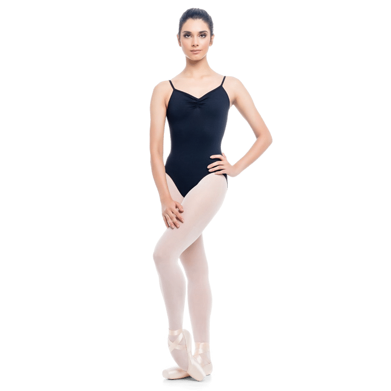 So Danca Stephanie Sl04 Black Träger Trikot Mit Raffung Schwarz 01