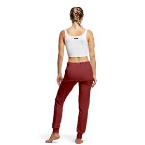 Tempsdanse Alto Tanz Trainingshose Mit Umschlagbund Terracotta 03