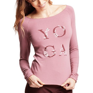 Tempsdanse Aman Yoga Bois De Rose Langarm Shirt Altrosa 01