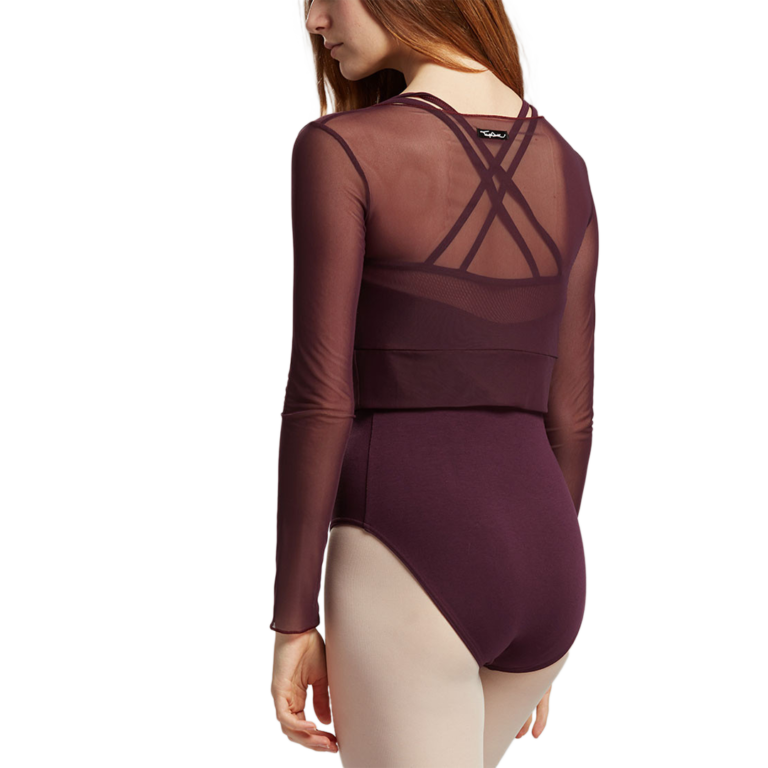 Tempsdanse Danube Plum Transparentes Crop Top Lila 03