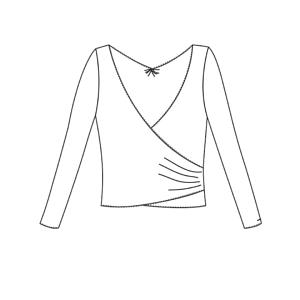 Tempsdanse Episod Wickeljacke Elastische Viskose Schnitt