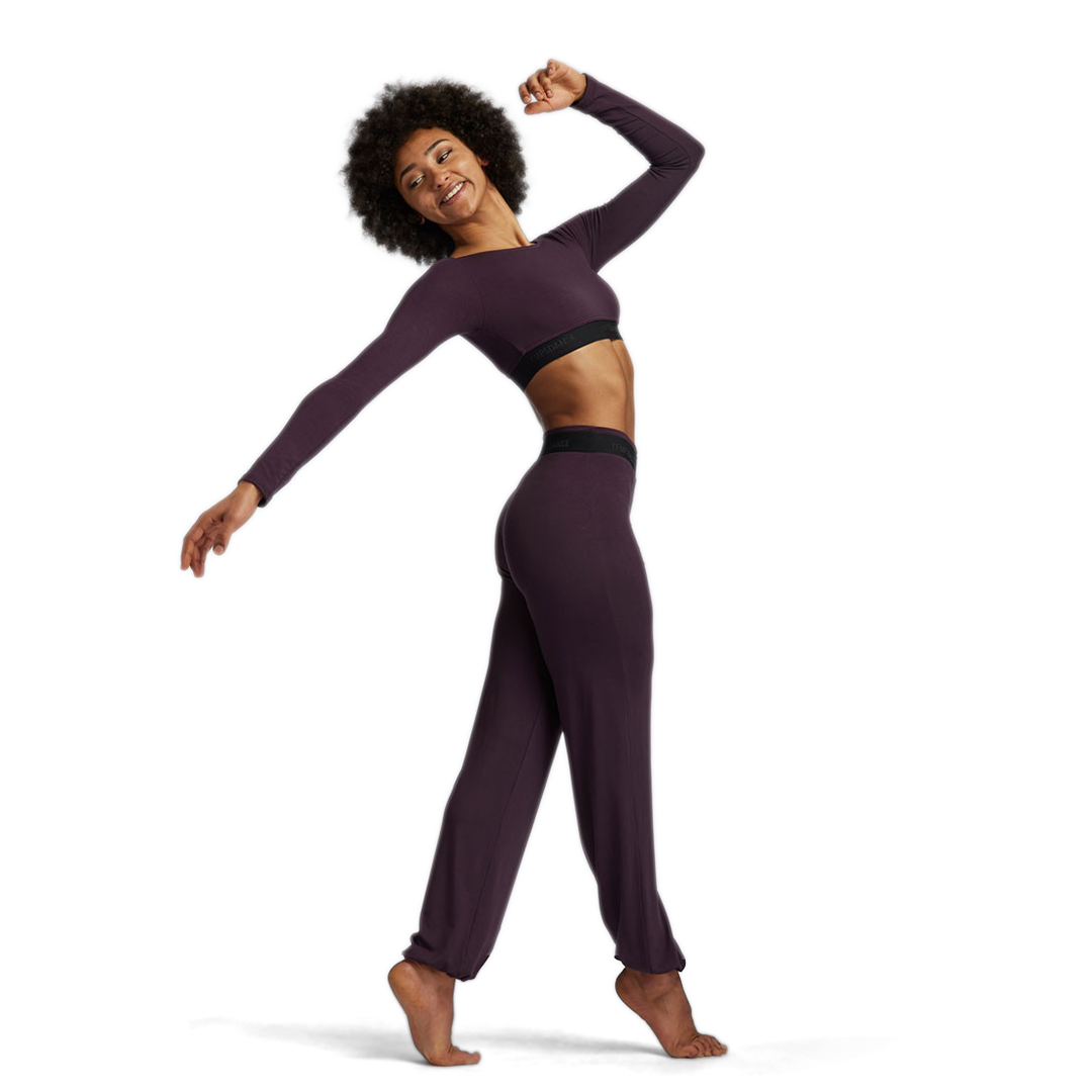 Tempsdanse Gaby Tanz Trainingshose Viskose Violett 01
