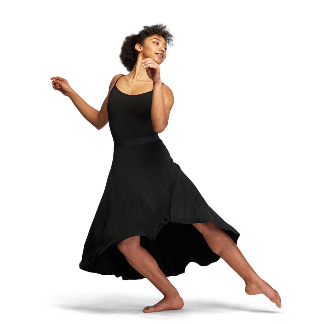 Tempsdanse Greta Wadenlanger Tanzrock Viskose Schwarz 02