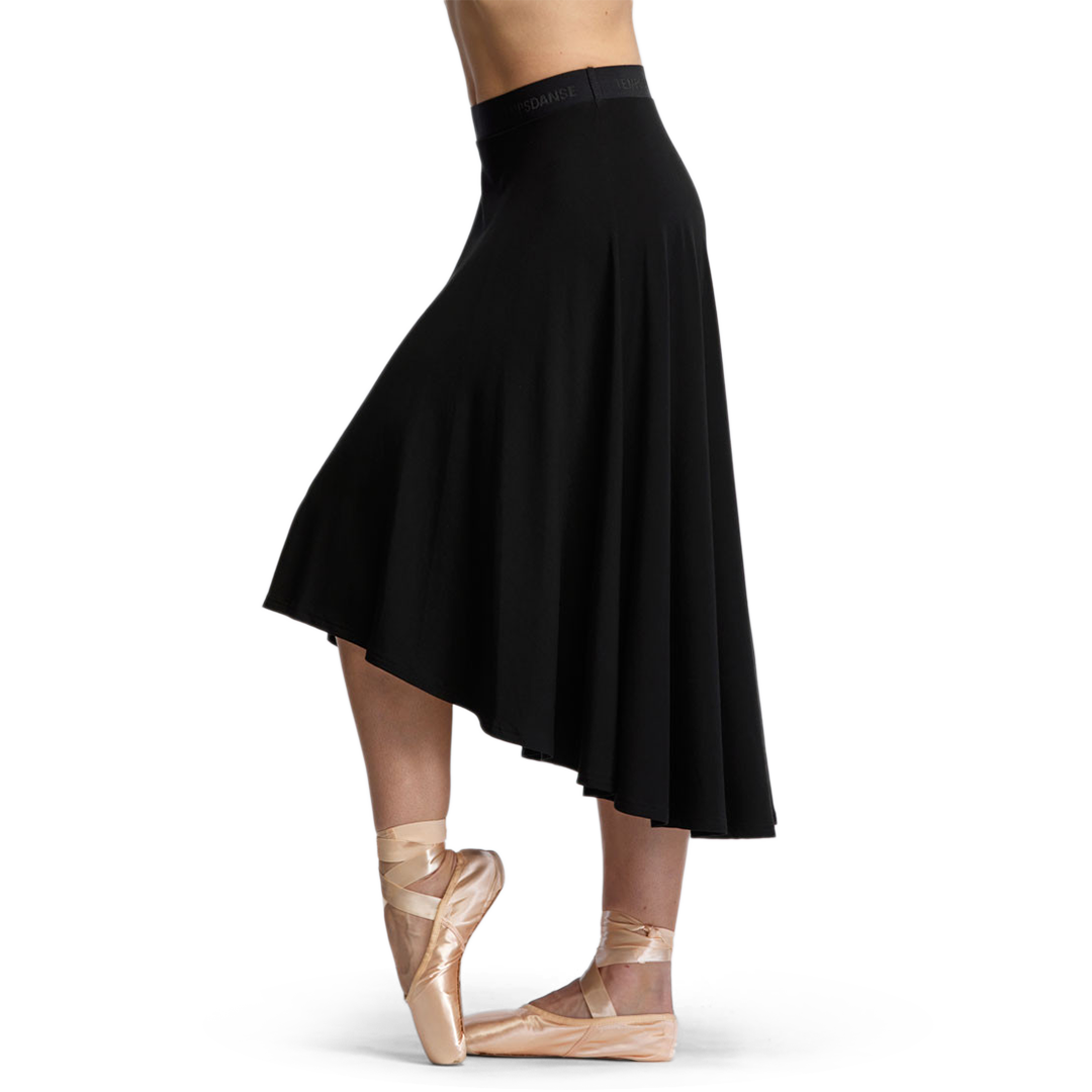 Tempsdanse Greta Wadenlanger Tanzrock Viskose Schwarz 06
