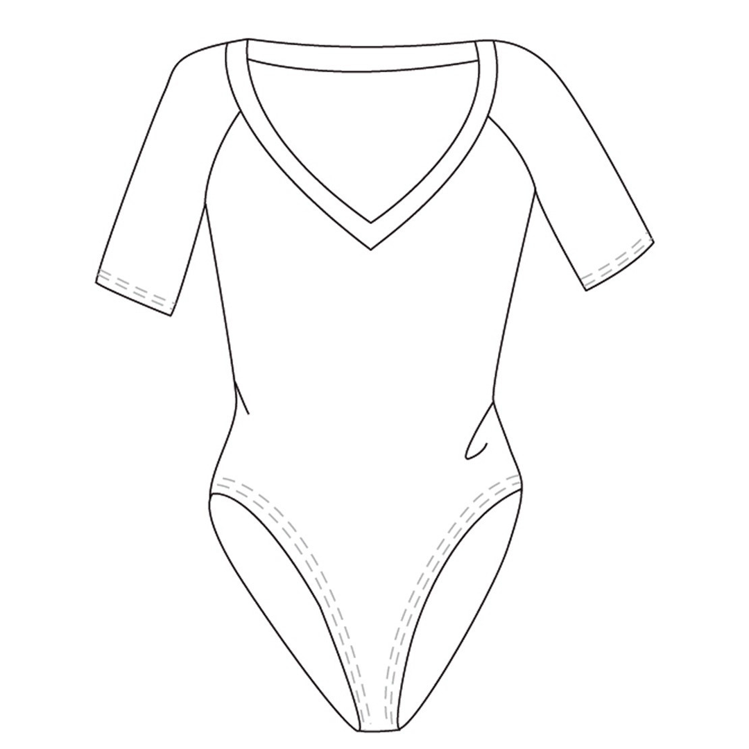 Tempsdanse Maddy Halbarm Body Viskose Schwarz 03