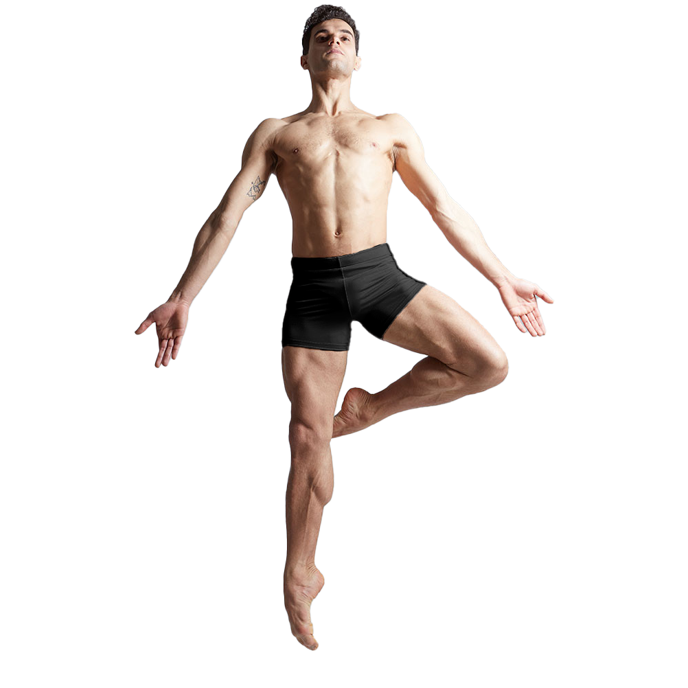 Tempsdanse Olaf Noir Shorts Für Tänzer Schwarz 01