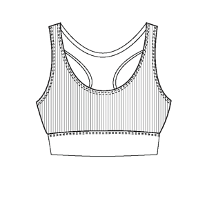 Tempsdanse Risk Bustier Viskose Racerback Schnitt