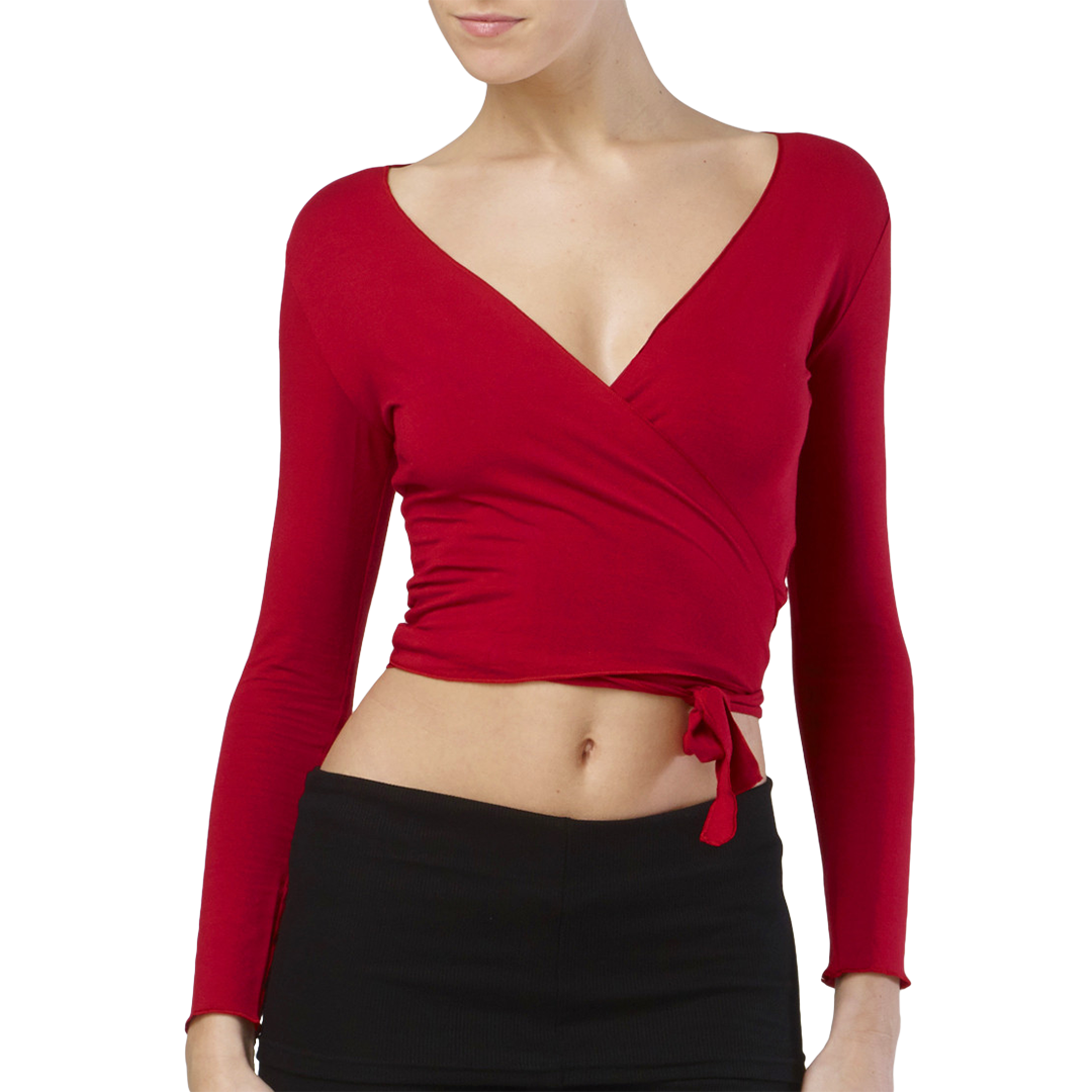 Tempsdanse Vigueur Rubis Ballett Wickeljacke Damen Rot 01