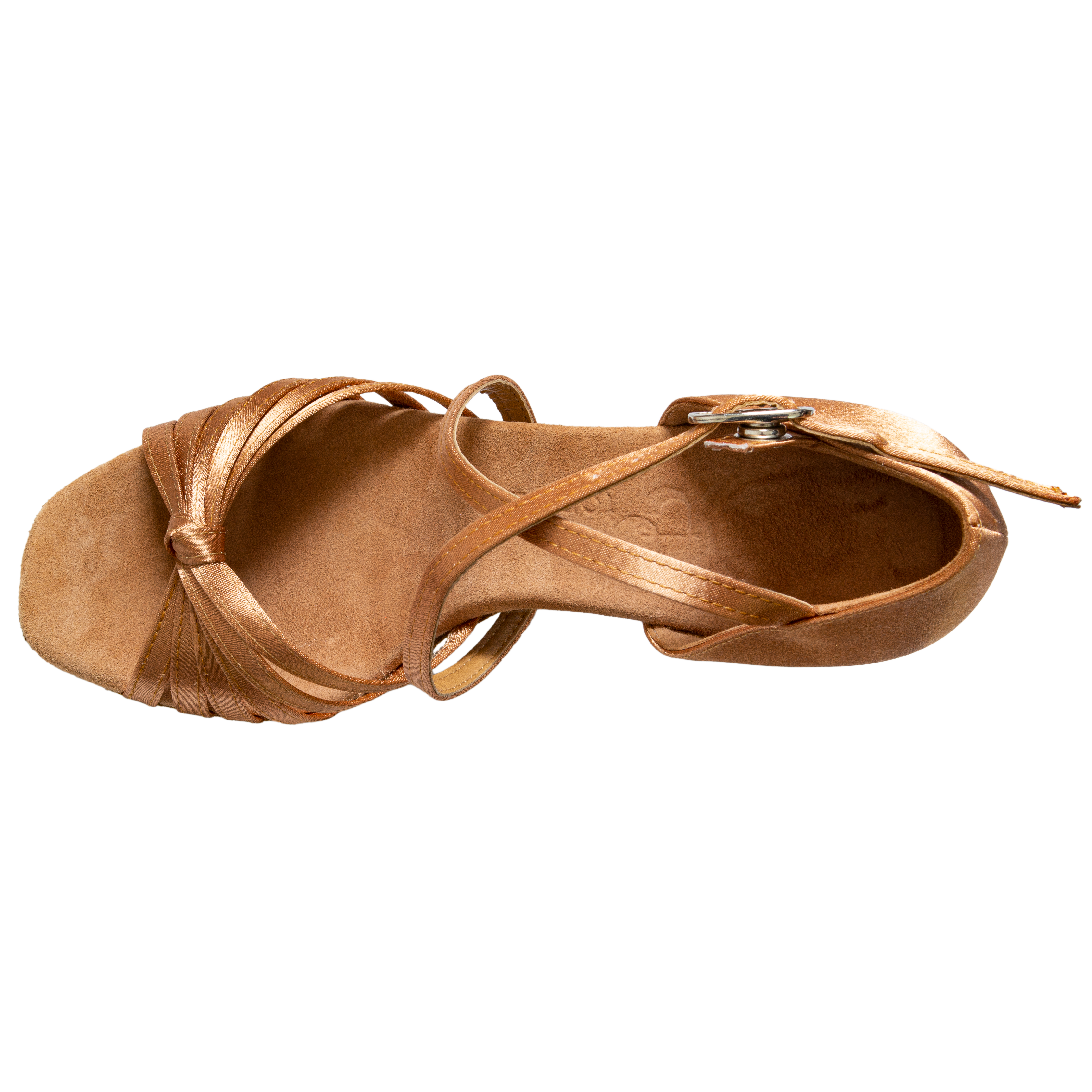 Toptanz Diana 2454 Haut Satin Tanzschuh Mit Kreuzriemchen Kupfer 04